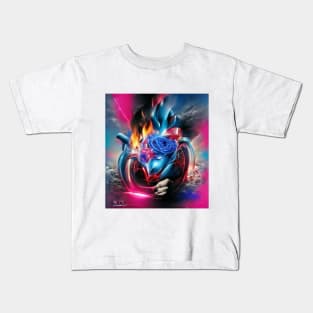 Heart on Fire Kids T-Shirt